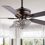 Dennis 52" Traditional Transitional Iron LED CEILING FAN