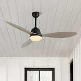 Dolly 52" Classic Industrial Iron/Plastic Mobile-App/Remote-Controlled 6-Speed Propeller Integrated LED Ceiling Fan