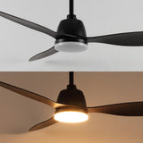 Dolly 52" Classic Industrial Iron/Plastic Mobile-App/Remote-Controlled 6-Speed Propeller Integrated LED Ceiling Fan