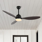 Dolly 52" Classic Industrial Iron/Plastic Mobile-App/Remote-Controlled 6-Speed Propeller Integrated LED Ceiling Fan