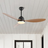 Dolly 52" Classic Industrial Iron/Plastic Mobile-App/Remote-Controlled 6-Speed Propeller Integrated LED Ceiling Fan