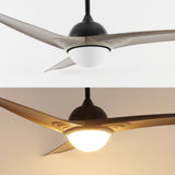 Marissa 52" Contemporary Industrial Iron/Plastic Mobile-App/Remote-Controlled 6-Speed Propeller Integrated LED Ceiling Fan