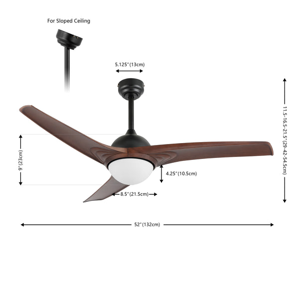 Dimension Image Neutral Brown Wood Finish/White / 1 Light