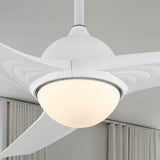 Marissa 52" Contemporary Industrial Iron/Plastic Mobile-App/Remote-Controlled 6-Speed Propeller Integrated LED Ceiling Fan
