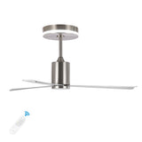 Levien 52" 1-Light Contemporary Minimalist 6-Speed Iron Height Adjustable Integrated LED Ceiling Fan with Remote
