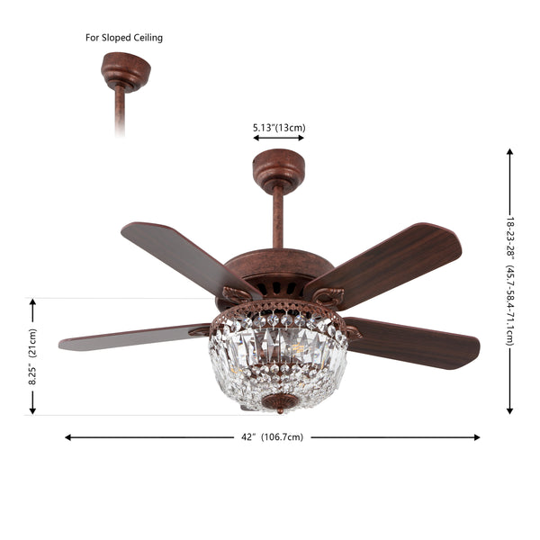 Dimension Image Antique Copper/Red Cherry/Dark Walnut / 3 Sockets