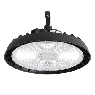 Nambra 12 in. 200-Watt Integrated LED High Bay Indoor/Outdoor UFO Light with 26000 Lumens 5000K, Black