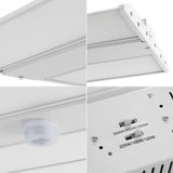 Abra 23.75 in. 220-Watt Integrated LED Motion Sensor Shop Light with 28600 Lumens 5000K, White