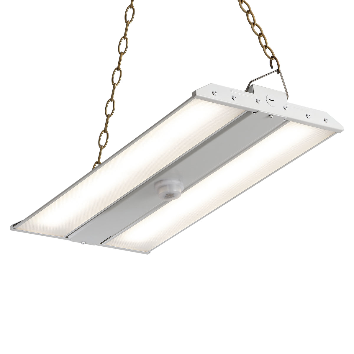 Abra 23.75 in. 220-Watt Integrated LED Motion Sensor Shop Light with 28600 Lumens 5000K, White