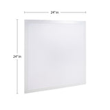Shlate 2 ft. X 2 ft. 40-Watt Dimmable Integrated LED Flush Mount Light with 4400 Lumens 5000K, White (Set of 2) Set 2