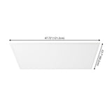 Lowka 2 ft. X 4 ft. 50-Watt Dimmable Integrated LED Flat Panel Light with 5500 Lumens 5000K, White (Set of 2) Set 2