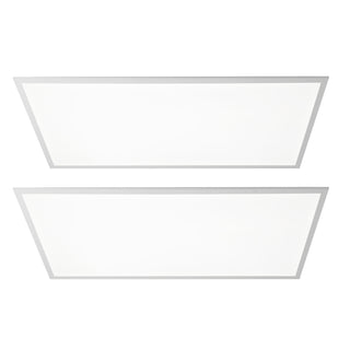 Lowka 2 ft. X 4 ft. 50-Watt Dimmable Integrated LED Flat Panel Light with 5500 Lumens 5000K, White (Set of 2) Set 2