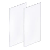 Lowka 2 ft. X 4 ft. 50-Watt Dimmable Integrated LED Flat Panel Light with 5500 Lumens 5000K, White (Set of 2) Set 2