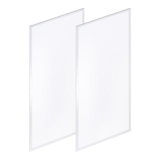 Lowka 2 ft. X 4 ft. 50-Watt Dimmable Integrated LED Flat Panel Light with 5500 Lumens 5000K, White (Set of 2) Set 2