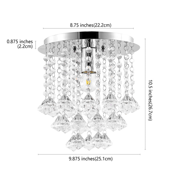 Dimension Image Chrome/Clear / 1 Light