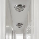 Pedro 12" Traditional Transitional Iron LED Flush Mount Set 2