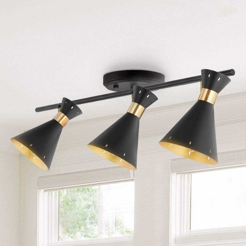 Brian 18.25" Iron Retro Contemporary LED Track Light
