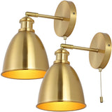 Bowen 6.5" Farmhouse Bohemian Iron LED Sconce Set 2