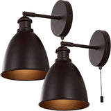 Bowen 6.5" Farmhouse Bohemian Iron LED Sconce Set 2
