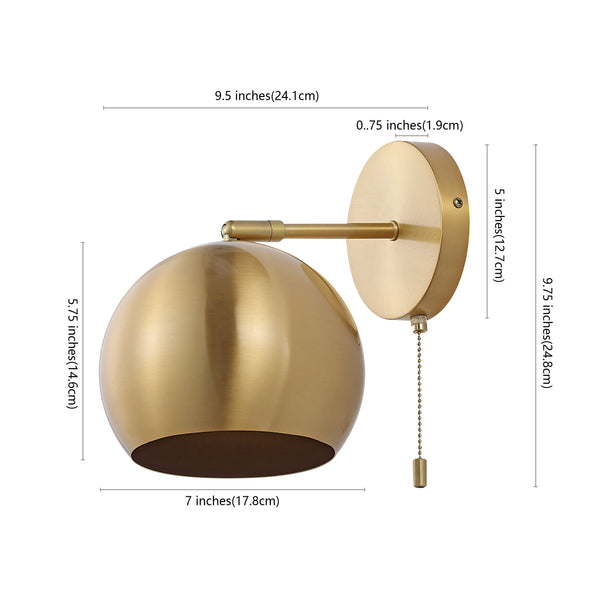 Dimension Image Brass Gold (Set of 2) / 1 Light