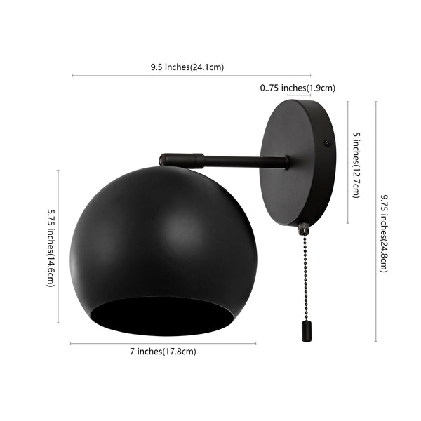 Dimension Image Oil Rubbed Bronze (Set of 2) / 1 Light