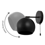 Chieti 5.5" Modern Coastal Iron/Glass LED Sconce Set 2