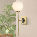 Oakley Jaxson 6" Coastal French Country Iron LED Sconce
