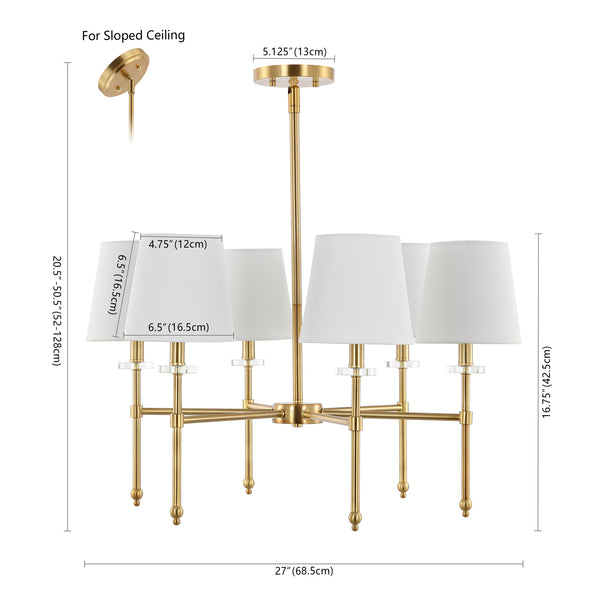 Dimension Image Brass Gold / 6 Light