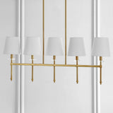 Ansley 38.5" Modern Midcentury Iron Linear LED Pendant