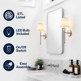 Ralbay Modern Midcentury LED Vanity