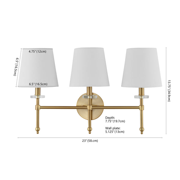 Dimension Image Brass Gold / 3 Light