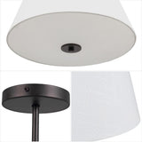 Thompson 52" Bohemian Industrial Iron/Plastic Mobile-App/Remote-Controlled 6-Speed Palm Blade Ceiling Fan