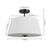 Thompson 52" Bohemian Industrial Iron/Plastic Mobile-App/Remote-Controlled 6-Speed Palm Blade Ceiling Fan