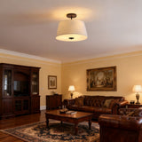Thompson 52" Bohemian Industrial Iron/Plastic Mobile-App/Remote-Controlled 6-Speed Palm Blade Ceiling Fan