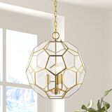 Euclid 13.5" Modern Bohemian Iron/Glass LED Pendant