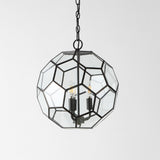 Euclid 13.5" Modern Bohemian Iron/Glass LED Pendant