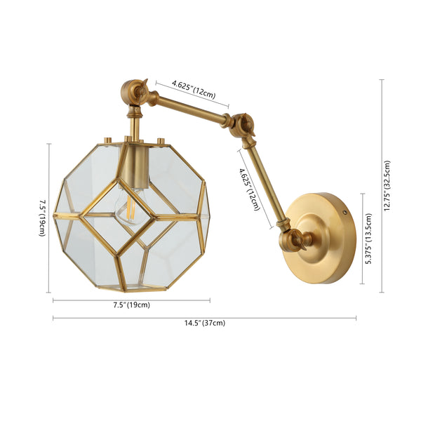 Dimension Image Brass Gold/Clear / 1 Light