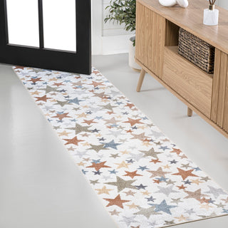 Better Gazer Geometric Machine-Washable Area Rug
