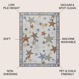 Better Gazer Geometric Machine-Washable Area Rug