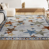 Better Gazer Geometric Machine-Washable Area Rug