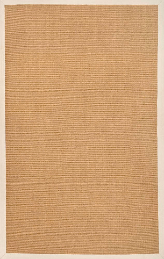 Fyus Farmhouse Cottage Border Jute Area Rug