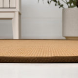 Fyus Farmhouse Cottage Border Jute Area Rug