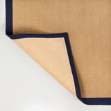 Fyus Farmhouse Cottage Border Jute Area Rug
