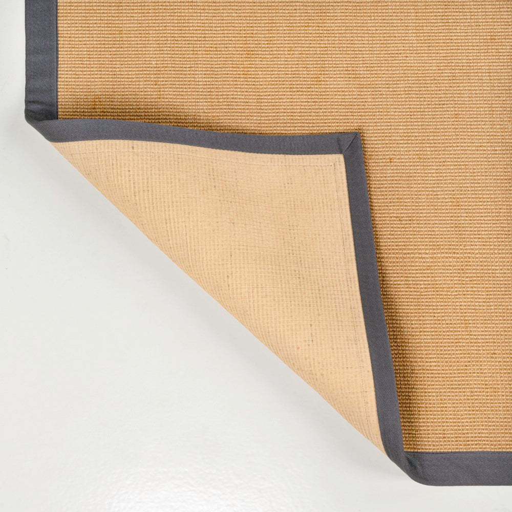 Fyus Farmhouse Cottage Border Jute Area Rug