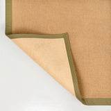 Fyus Farmhouse Cottage Border Jute Area Rug