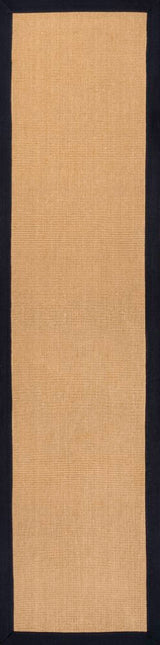 Fyus Farmhouse Cottage Border Jute Area Rug