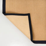 Fyus Farmhouse Cottage Border Jute Area Rug