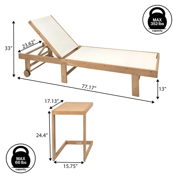 Dimension Image White/Light Teak