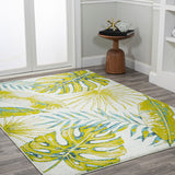 Philodendron Tropical Leaves Area Rug