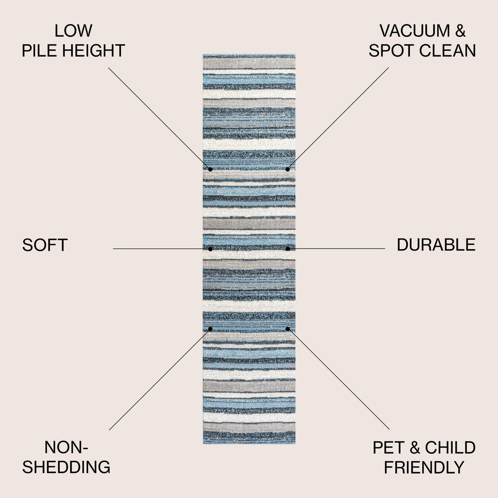 Wisteria Beach Striped Area Rug